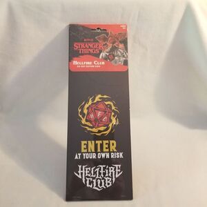 Sealed Stranger Things Hellfire Club Door hanger